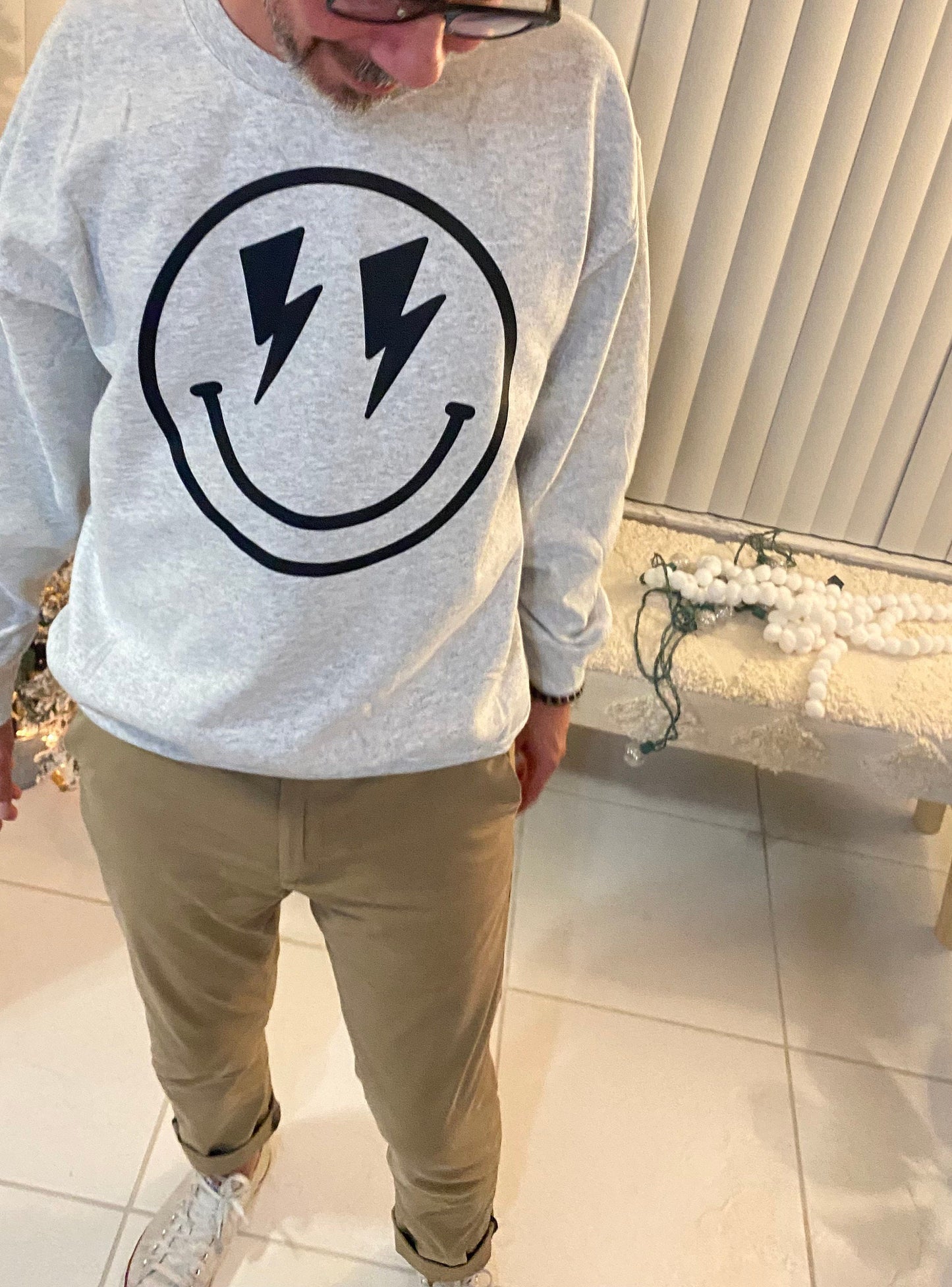 Happy Face Crewneck Sweatshirt