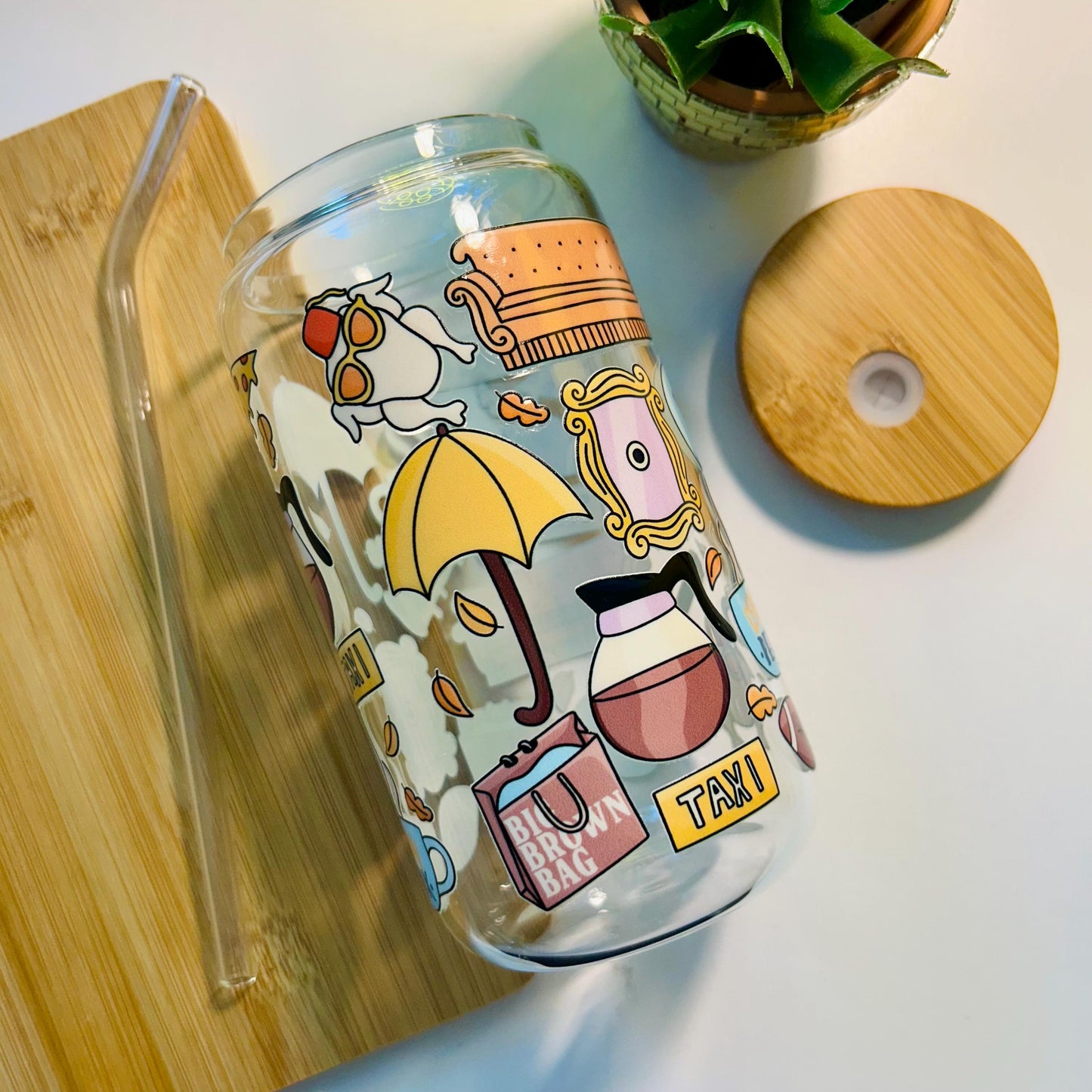 Friends Sitcom Glass Cup