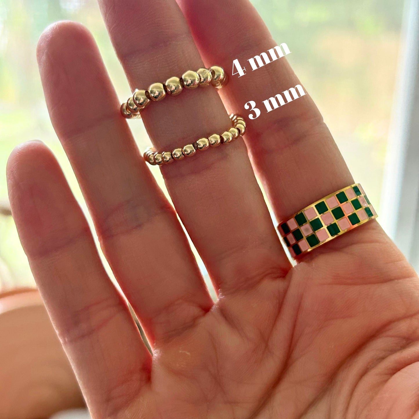 14K Gold-Filled or Sterling Silver Letter Ring