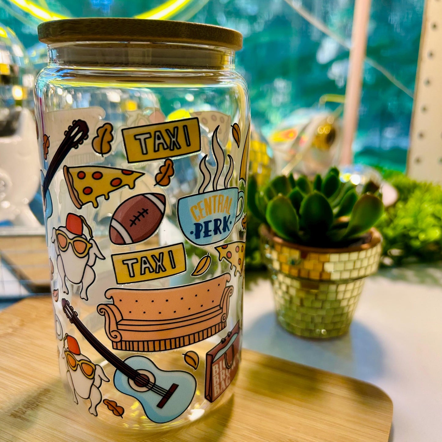 Friends Sitcom Glass Cup