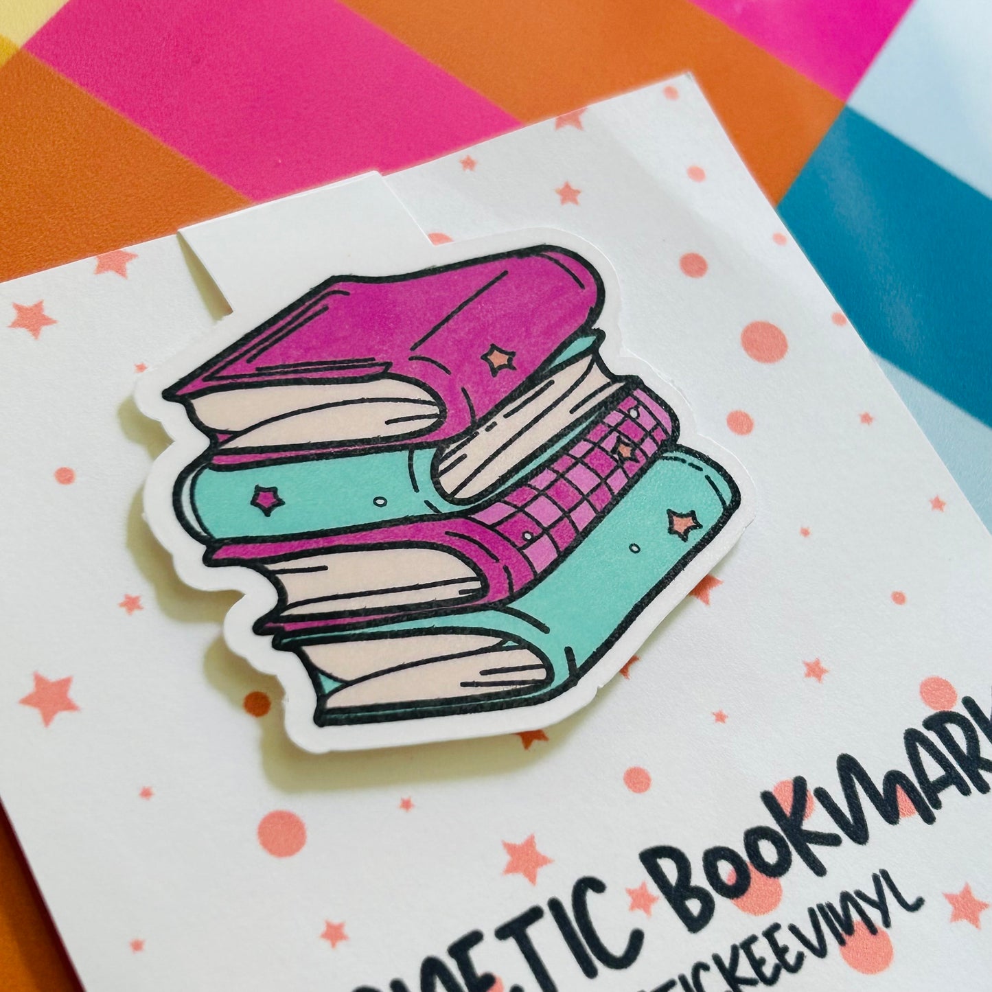 Groovy Bookstack Magnetic Bookmarks