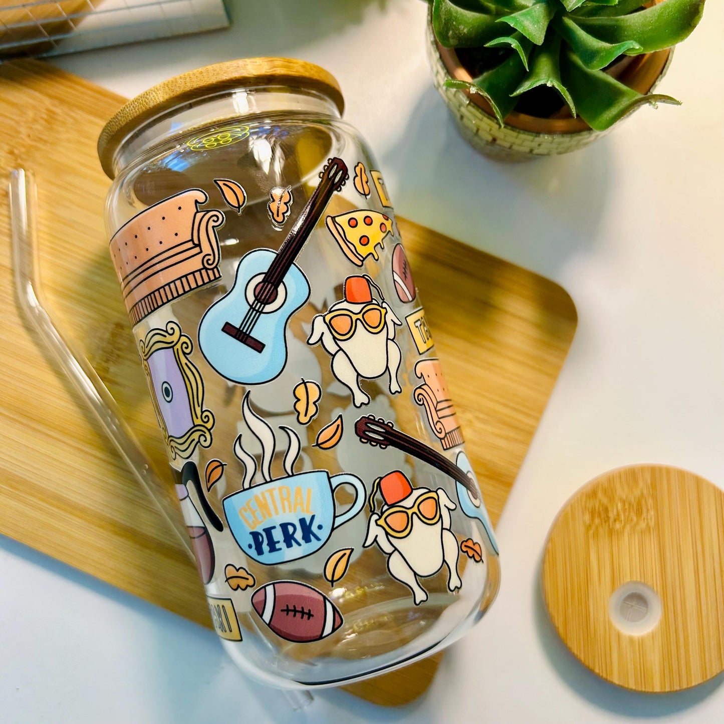 Friends Sitcom Glass Cup