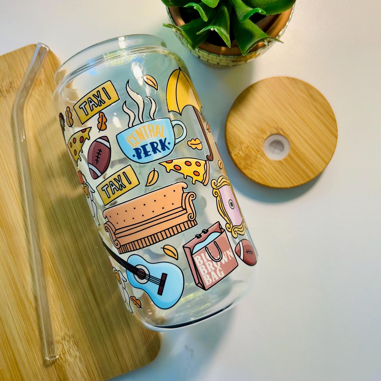 Friends Sitcom Glass Cup
