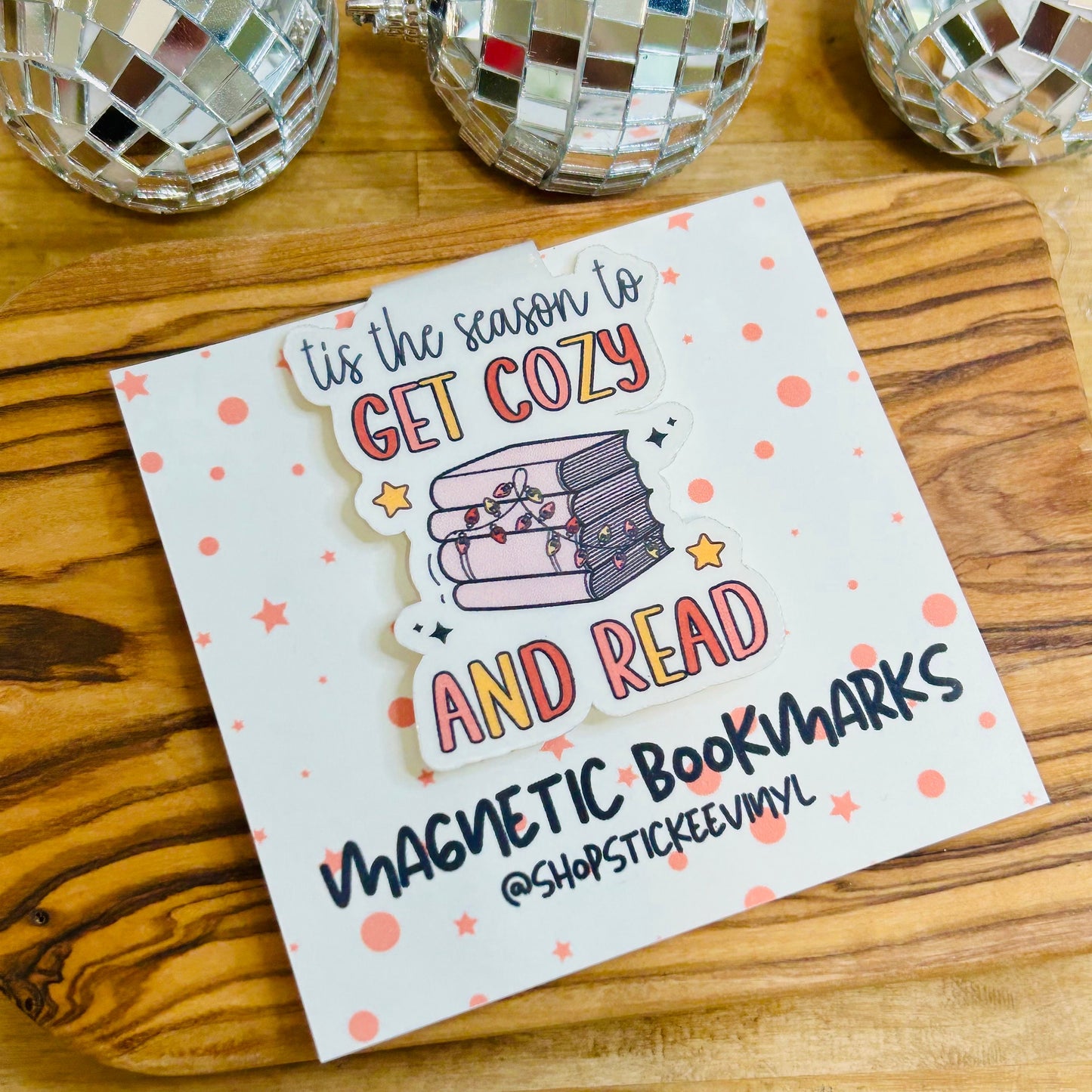 Get Cozy and Read Glossy Bookmark