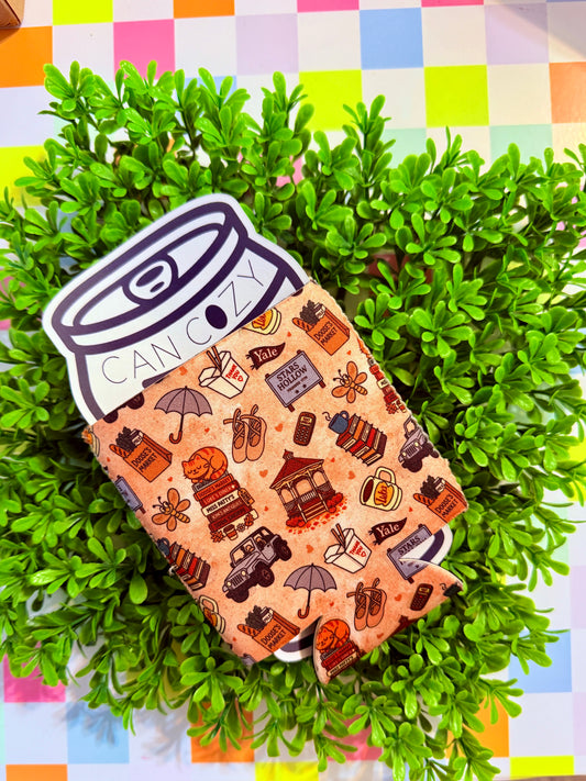 Autumn Coffee Can Cooler – Cozy Fall Drink Sleeve for Pumpkin Season | Cute Coffee Lover Gift