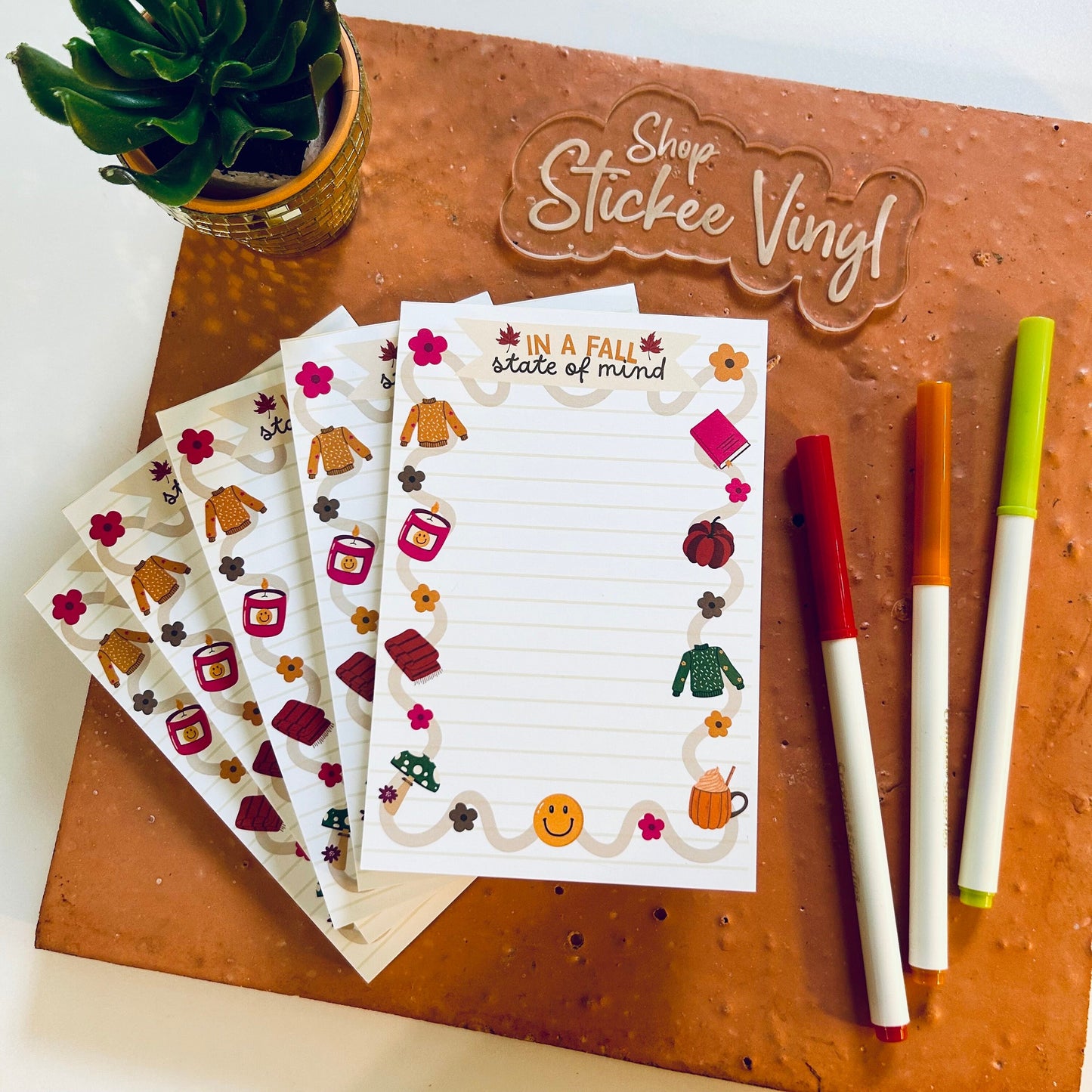 Fall Style Notepad - 4x6"