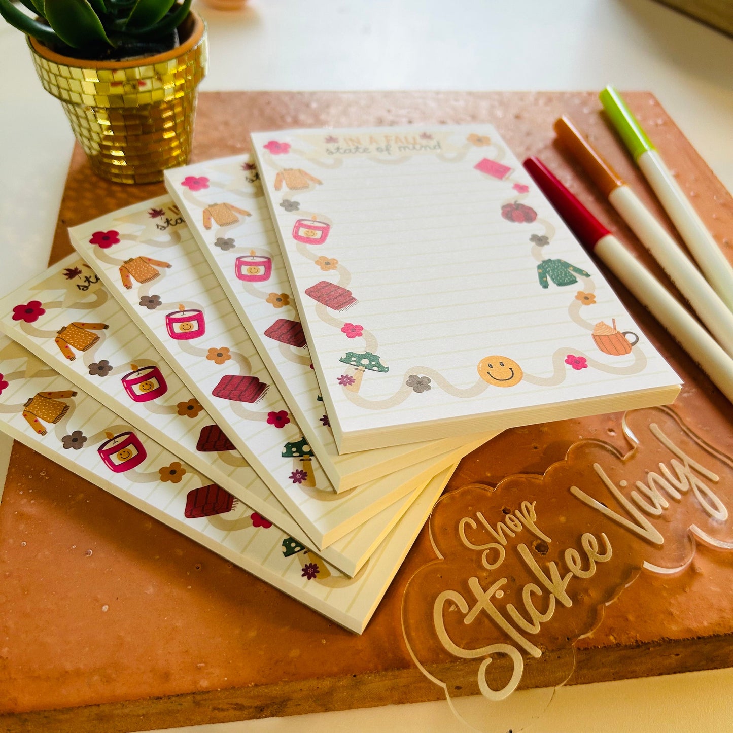 Fall Style Notepad - 4x6"