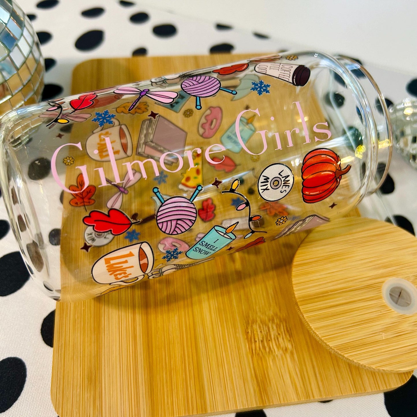 Gilmore Girls Fan Gift, Handmade Drinkware, Stars Hallow, Double-Sided UVTDF Vinyl tumbler, Luke's Diner Mug, Gift for Her, Collectible