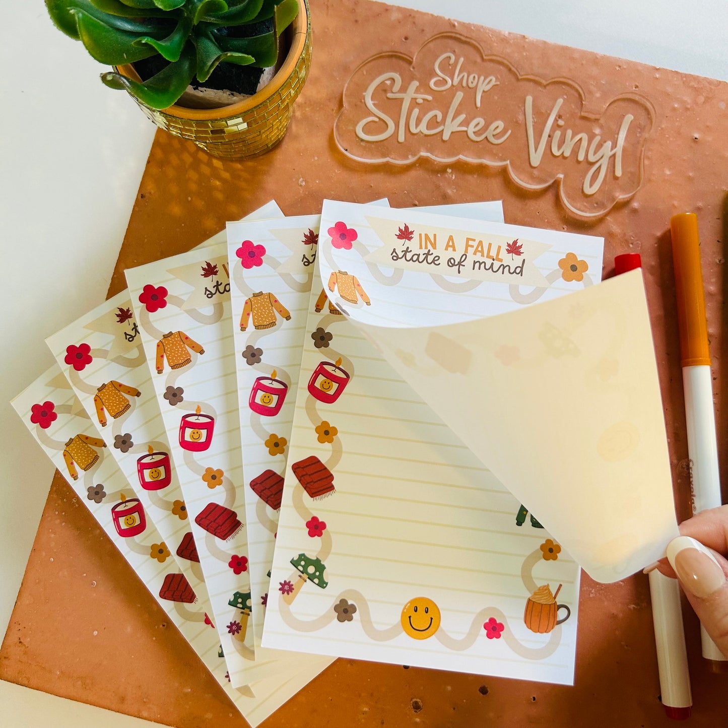 Fall Style Notepad - 4x6"