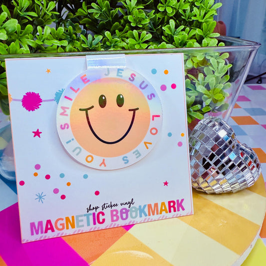 Smile Jesus Loves You Magnetic Bookmark