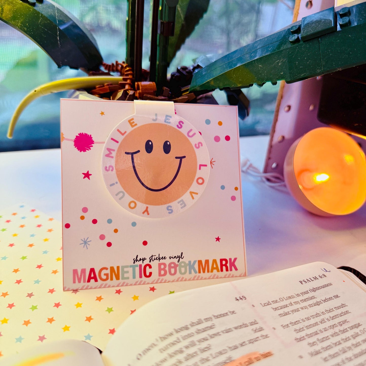 Smile Jesus Loves You Magnetic Bookmark