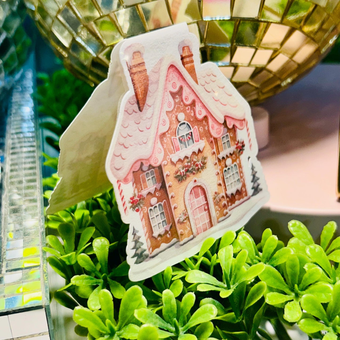 Gingerbread House Magnetic Bookmark