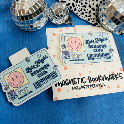 Late Night Readers Club Magnetic Bookmark
