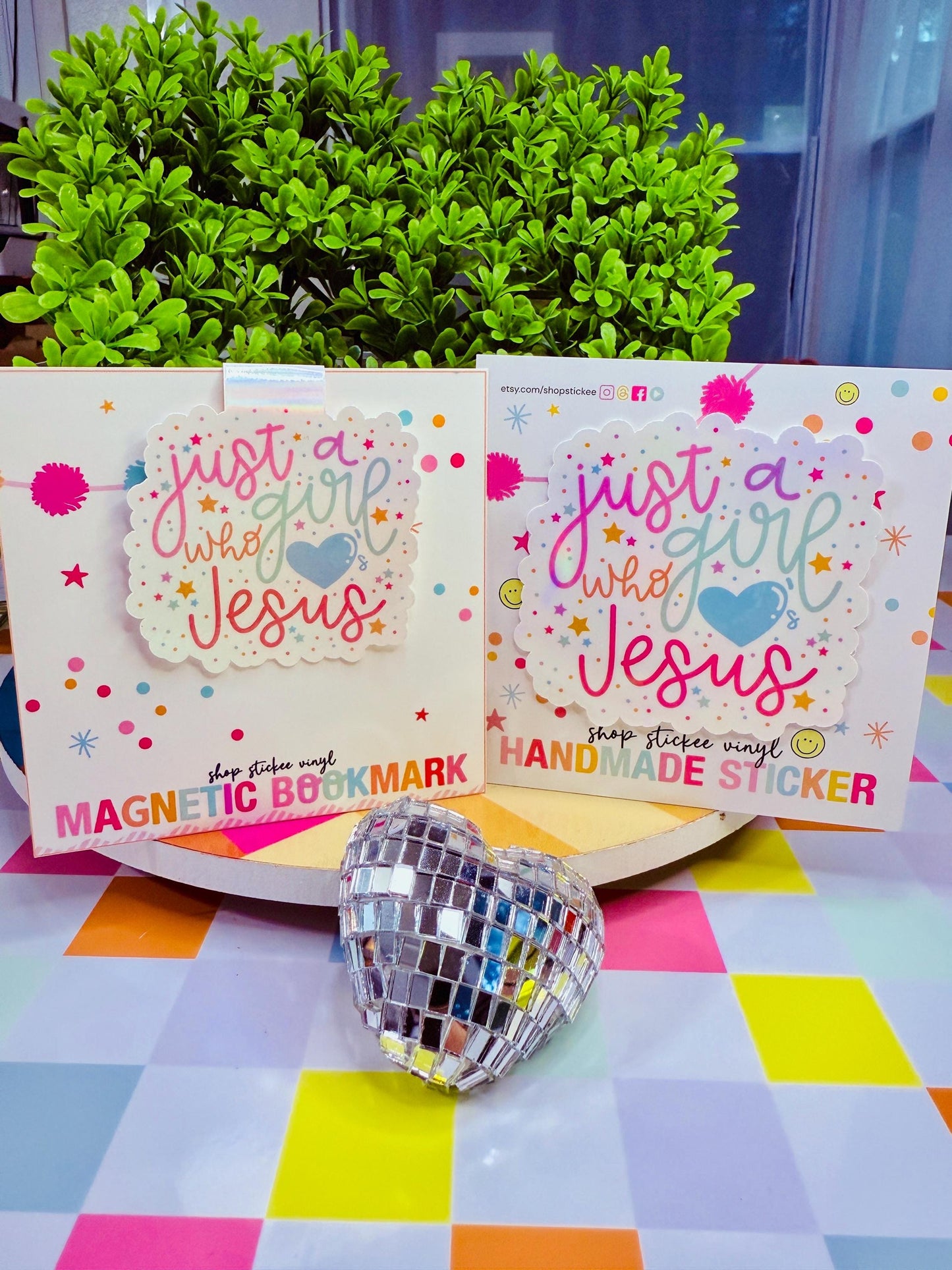 Just a Girl Who Loves Jesus Magnetic Bookmark