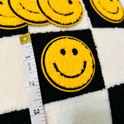 Happy Face Iron On Patch