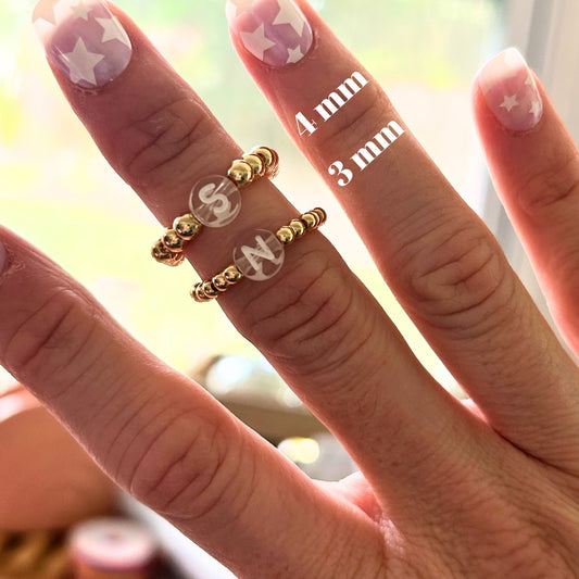 14K Gold-Filled or Sterling Silver Letter Ring