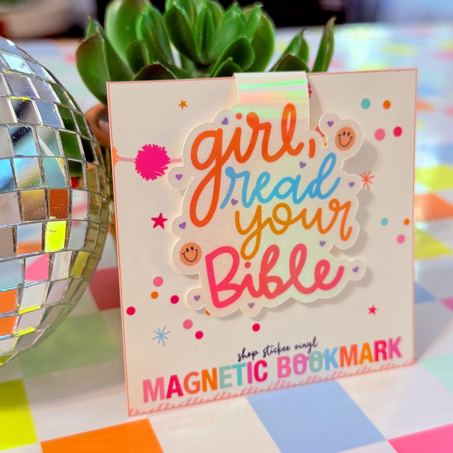 Girl Read Your Bible Bookmark