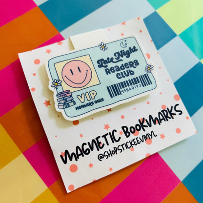 Late Night Readers Club Magnetic Bookmark
