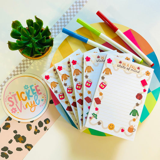 Fall Style Notepad - 4x6"