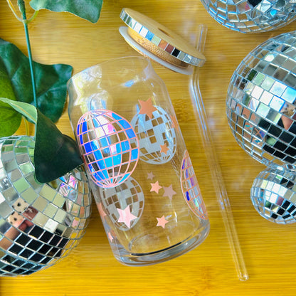 Disco Ball Glass Cup