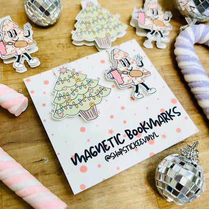 Christmas Cake Magnetic Bookmarks (Set of 2)