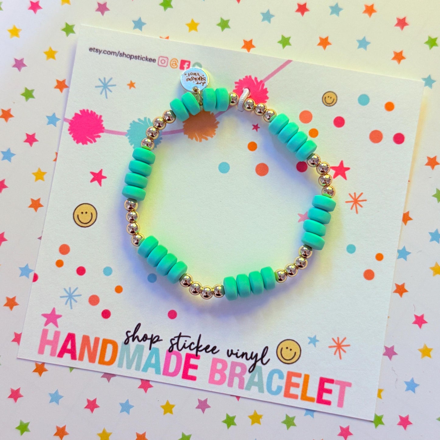 Colorful 14k Gold Filled Beaded Bracelet