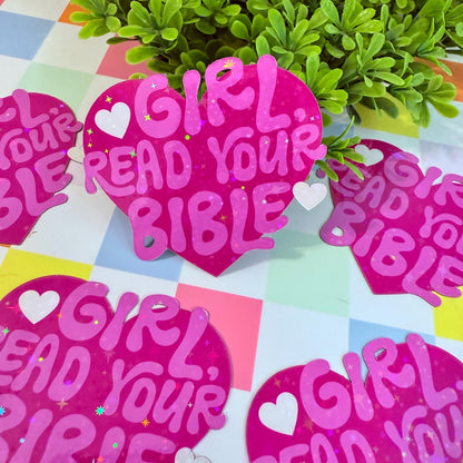 Girl Read Your Bible Magnet