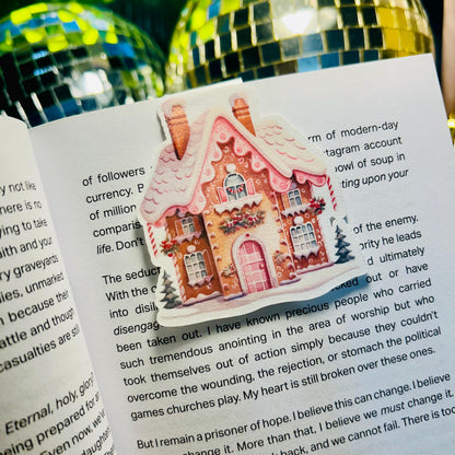 Gingerbread House Magnetic Bookmark