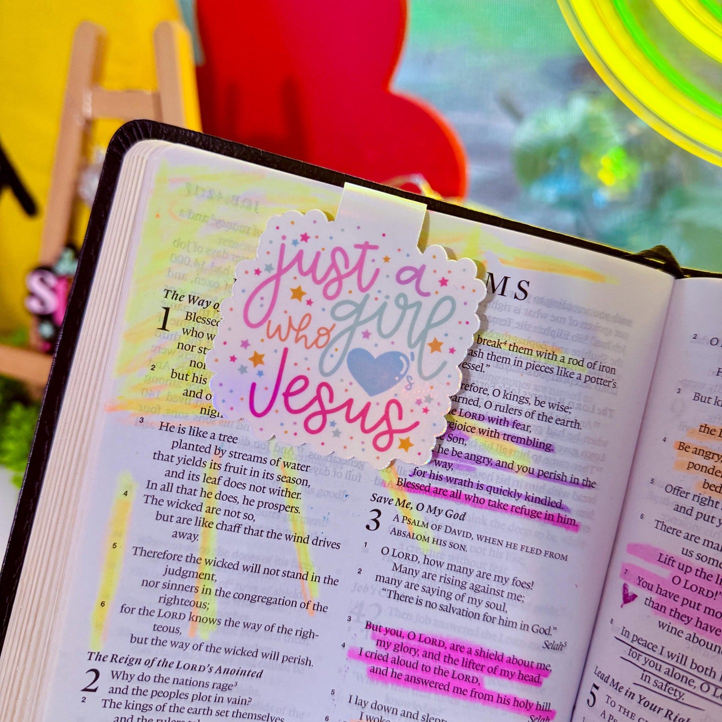 Just a Girl Who Loves Jesus Magnetic Bookmark