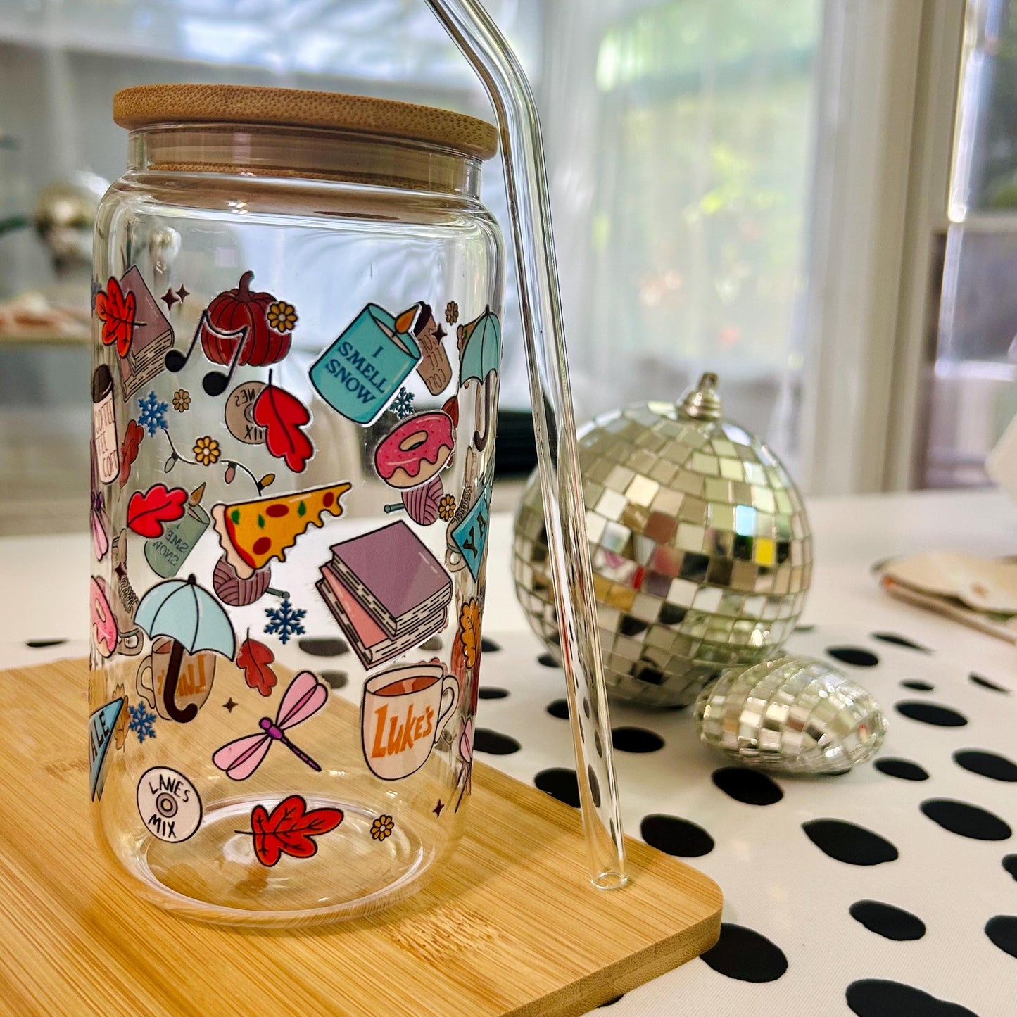 Gilmore Girls Fan Gift, Handmade Drinkware, Stars Hallow, Double-Sided UVTDF Vinyl tumbler, Luke's Diner Mug, Gift for Her, Collectible