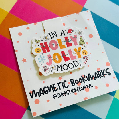 Holly Jolly Magnetic Bookmark