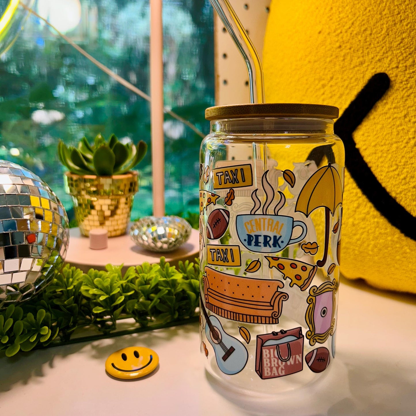 Friends Sitcom Glass Cup