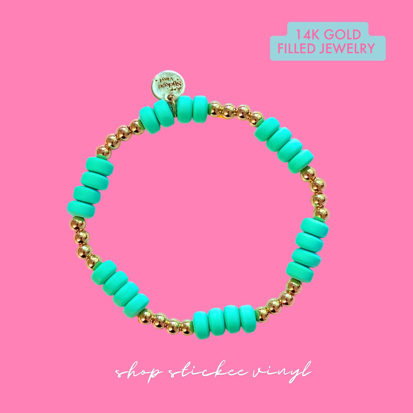 Colorful 14k Gold Filled Beaded Bracelet