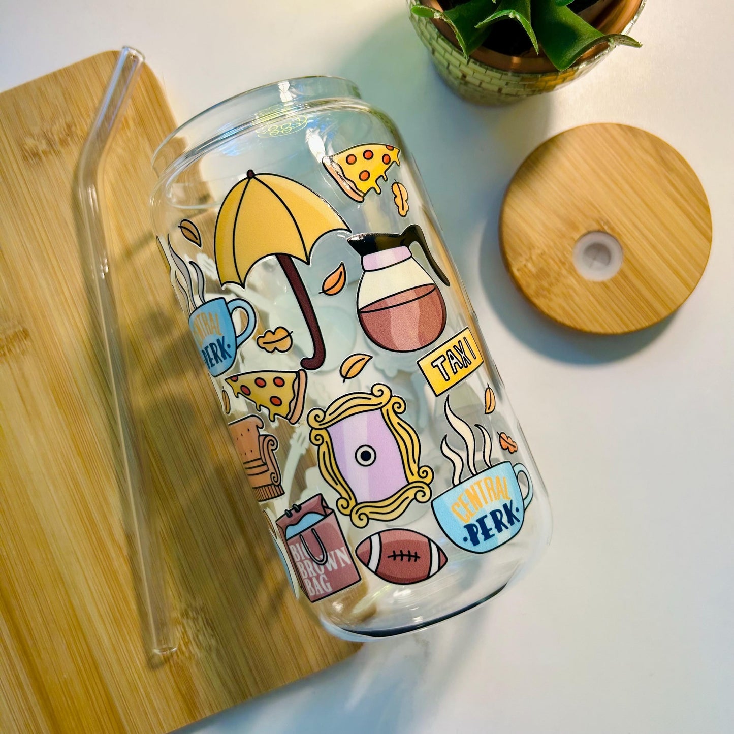 Friends Sitcom Glass Cup