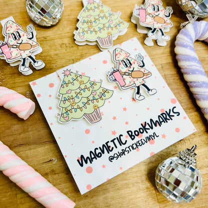 Christmas Cake Magnetic Bookmarks (Set of 2)
