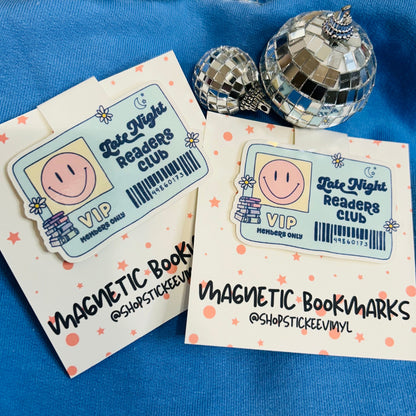 Late Night Readers Club Magnetic Bookmark