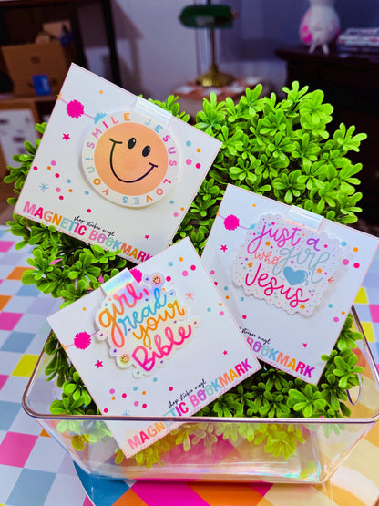 Just a Girl Who Loves Jesus Magnetic Bookmark